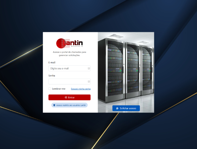 Portal de chamados Lantin